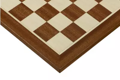 Tablero de ajedrez 38 mm (sin descripción) caoba/jawor (marquetería)